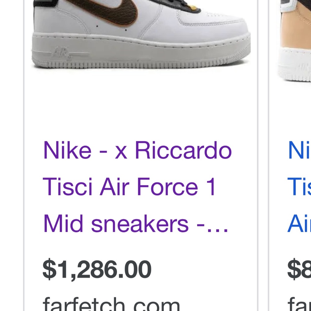 Nike x Riccardo tisci Air Force 1 sneakers